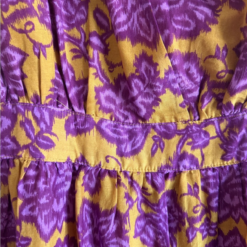 XiRENA Purple and Yellow Floral Maxi Dress - Picture 4 of 4
